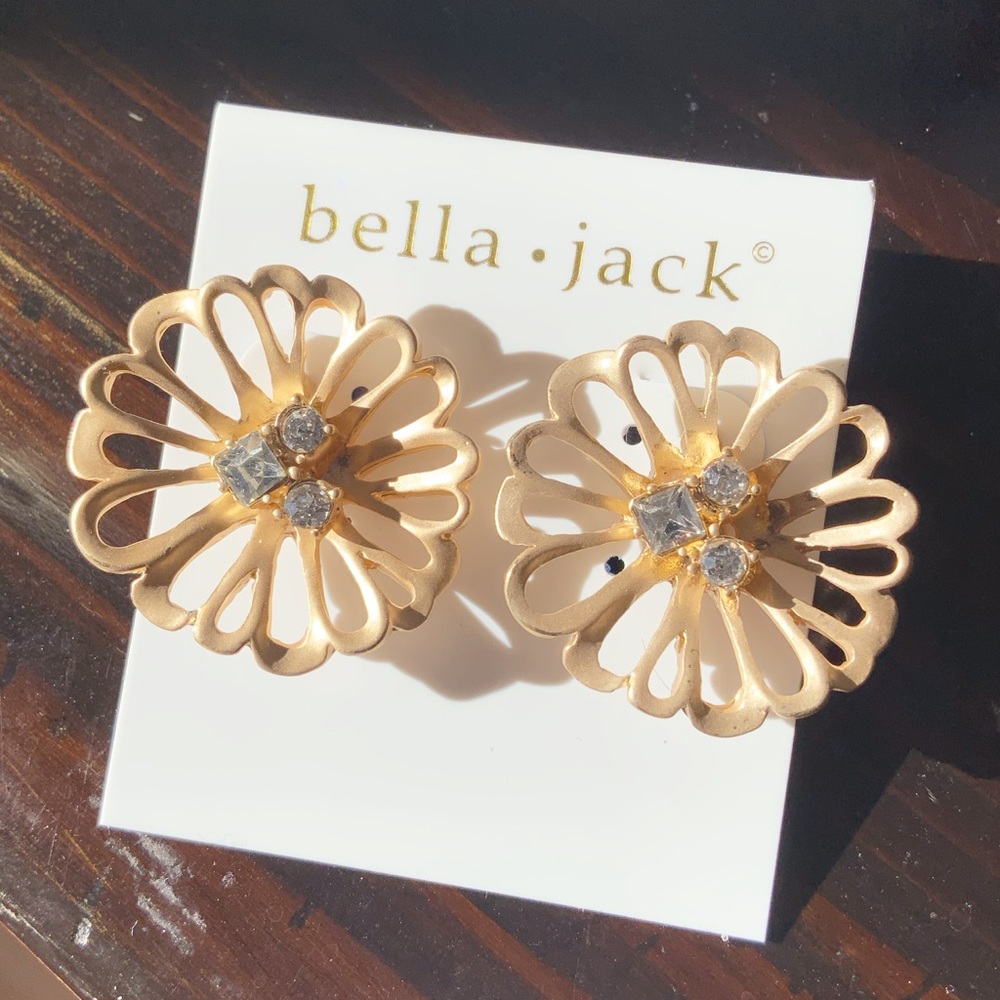 Bella Jack Statement Crystal Accent Post Earring - Picture 3 of 6
